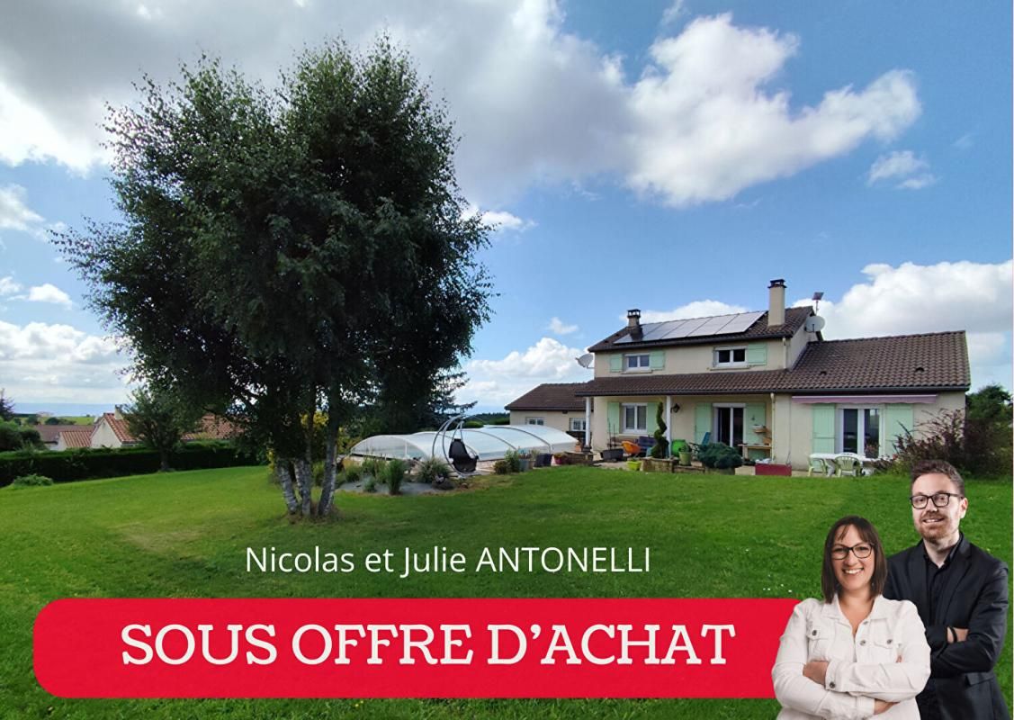 EN EXCLUSIVITE SAINT-JUST-MALMONT 43240 Secteur MALMONT villa 115m² 4 chambres 1 garage piscine sur 1700m² de terrain