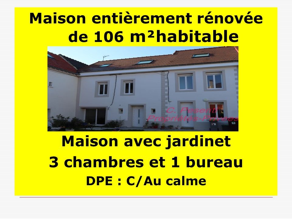 GUERMANTES Maison totalement rénové à Guermantes 6 pièce(s) 106 /122m2 1