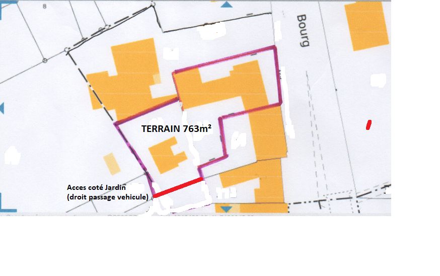 Maison dans le bourg de Gidy sur terrain 763m²