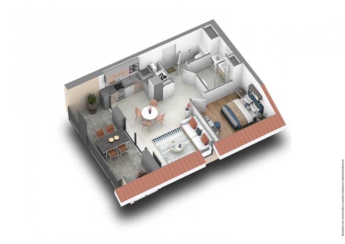 Conditions exceptionnelles: Appartement T2, résidence  de qualité et arborée