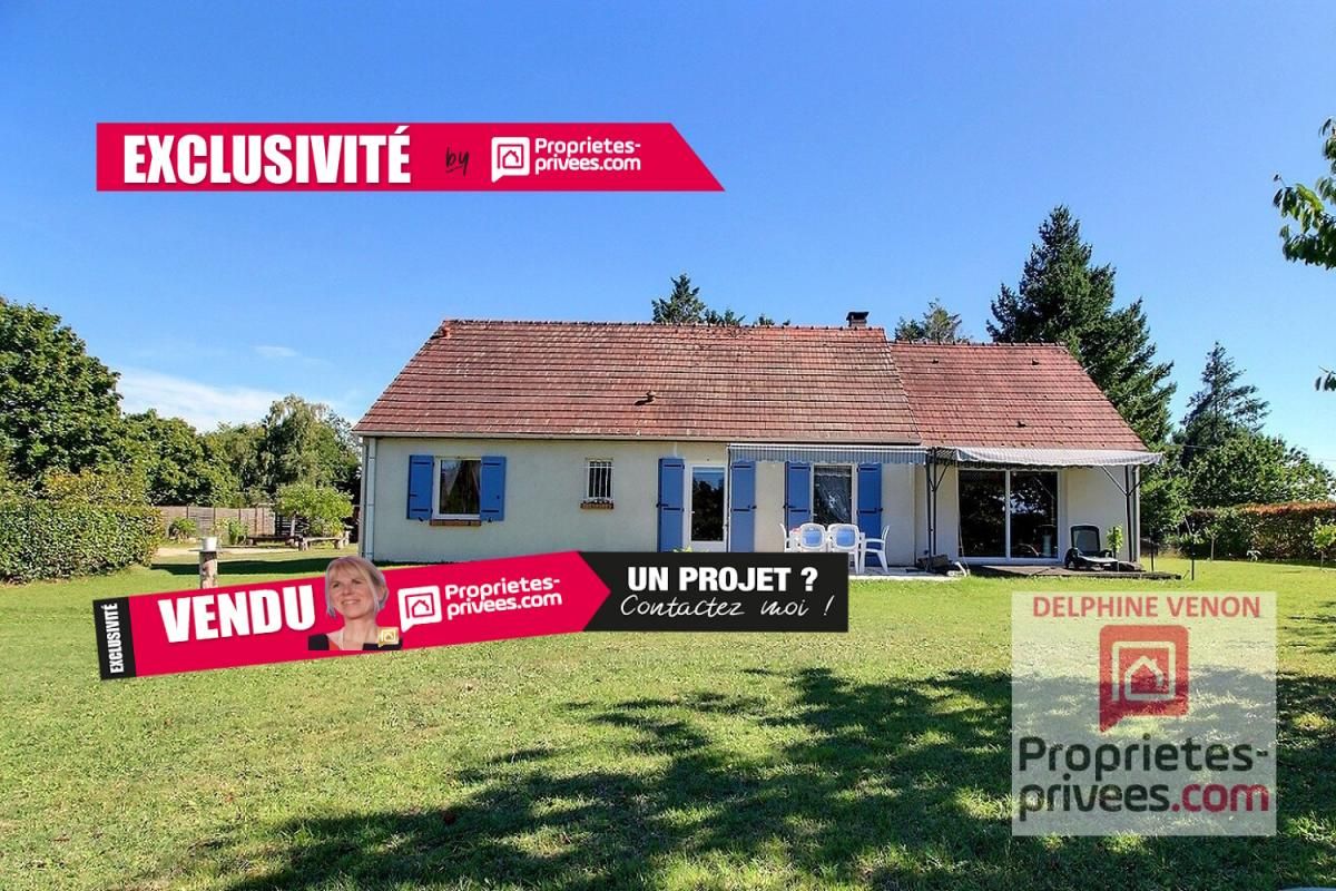 Exclusivité à Germigny des Prés -  Maison de plain pied 4 chambres sur un terrain de 2454 m²  proche Loire