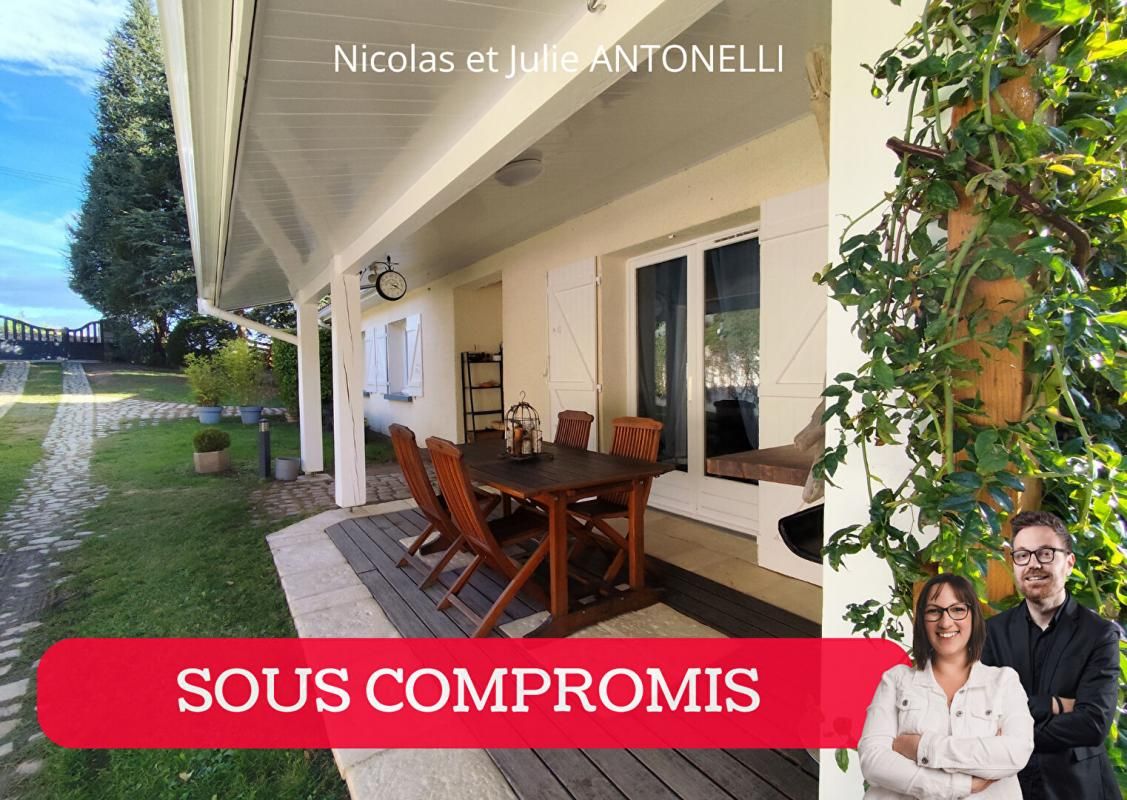 EXCLUSIVITE PONT SALOMON 43330 villa entièrement rénovée 120 m² 4 Chambres terrain 1600m²  SOUS-SOL  AMENAGE 2 GARAGES SUPPLEMENTAIRES, terrasses  jardin