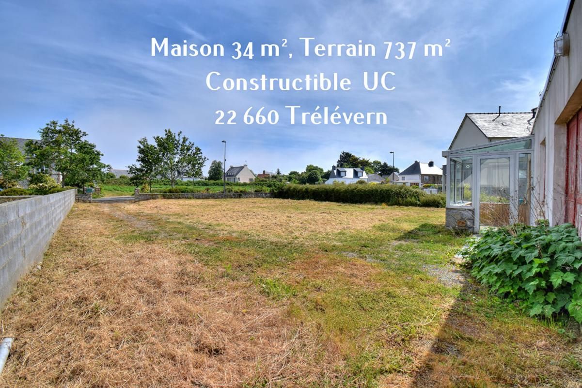 Vente terrain de 737 m² ( Zone UC) 22 660 Trélévern