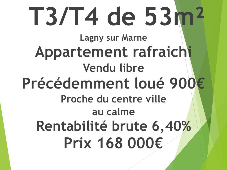 Appartement Lagny Sur Marne 4 pièce(s) 53/69 m2