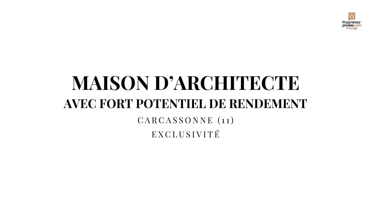 CARCASSONNE Maison d'architecte avec piscine et jardin - Fort potentiel de rendement 4