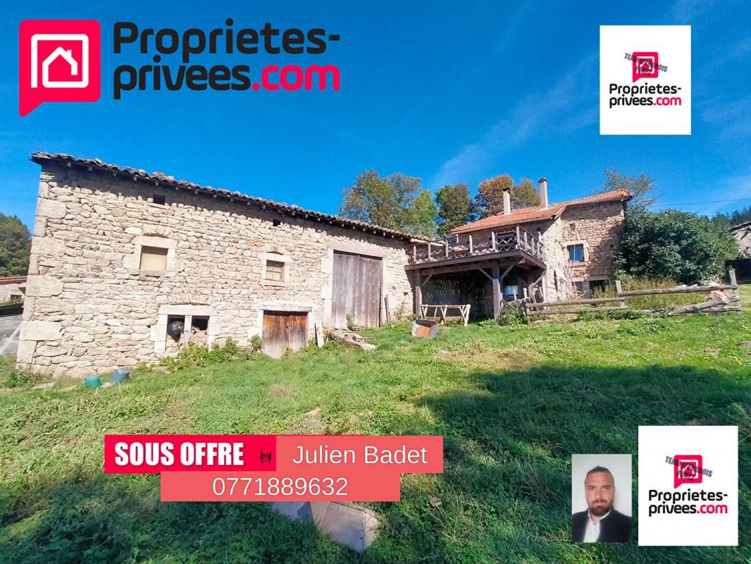 Maison Ancien corps de ferme Vollore Montagne 6 pièce(s) 110 m2 + 5 ha de terrain