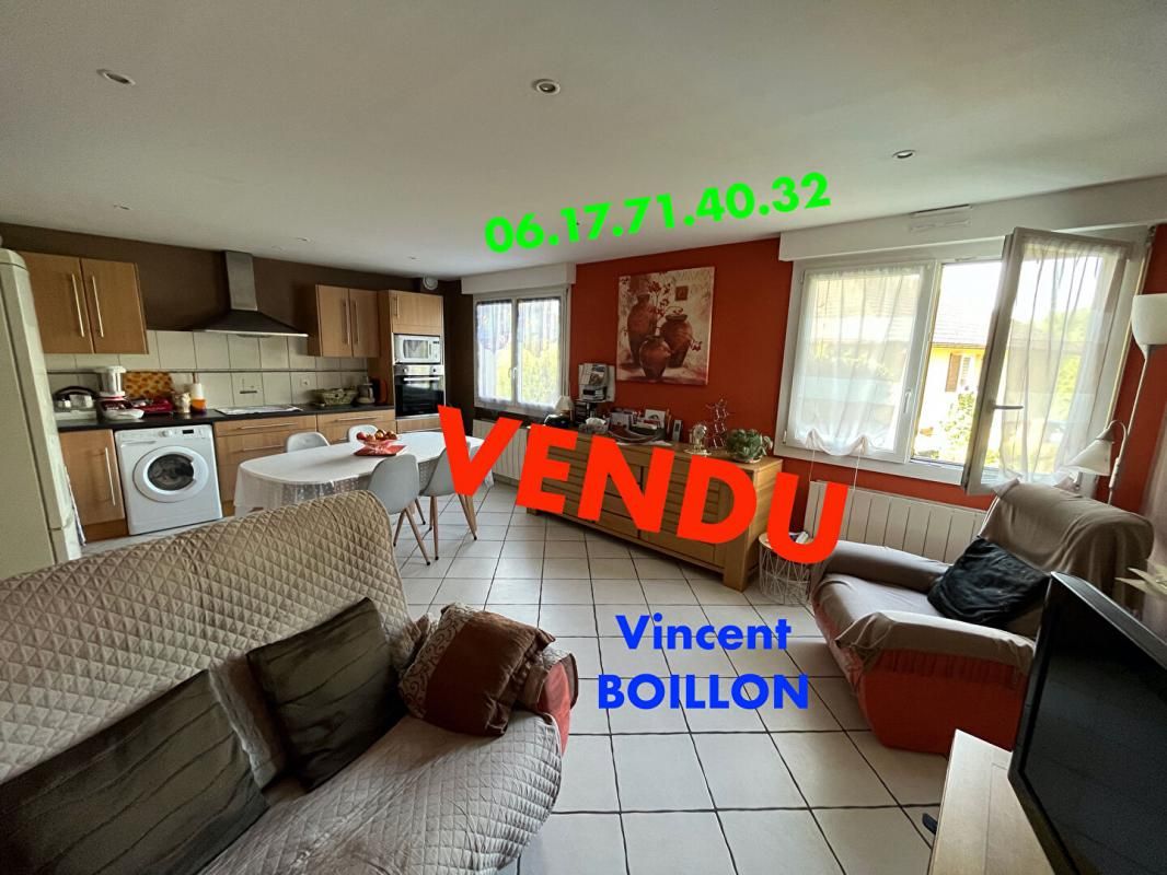 Appartement Mandeure T3 60 m2 avec Garage + Cave + Parking privatif