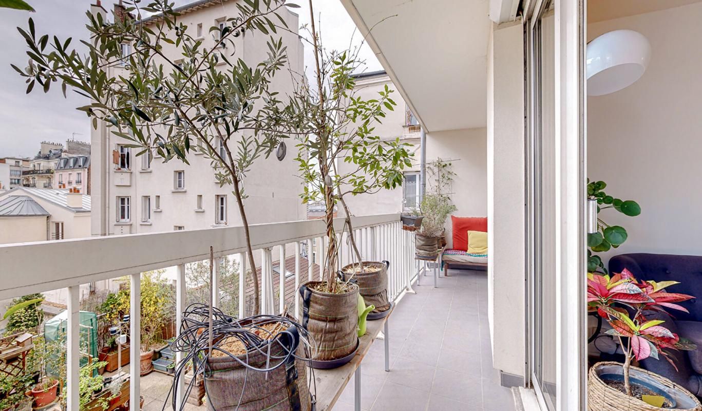 Appartement Paris 20ème 3 pièces 84.29 m2 terrasse