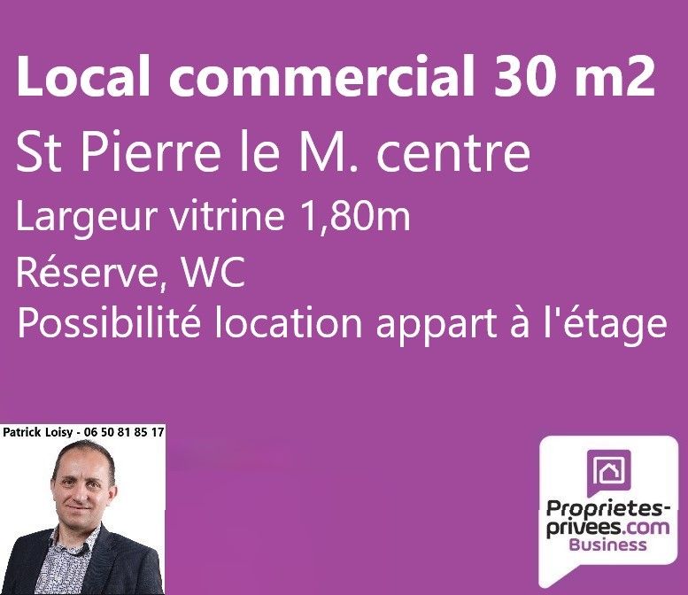 SAINT PIERRE LE MOUTIER - Location local commercial 30 m²