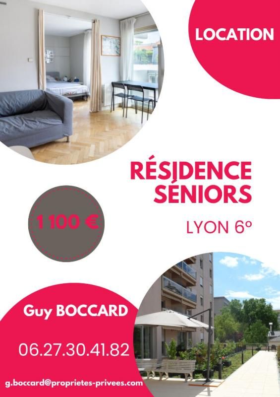 LYON-6E-ARRONDISSEMENT Appartement Lyon 2 pièce(s) 34.2 m2 + Cave Résidence séniors 1