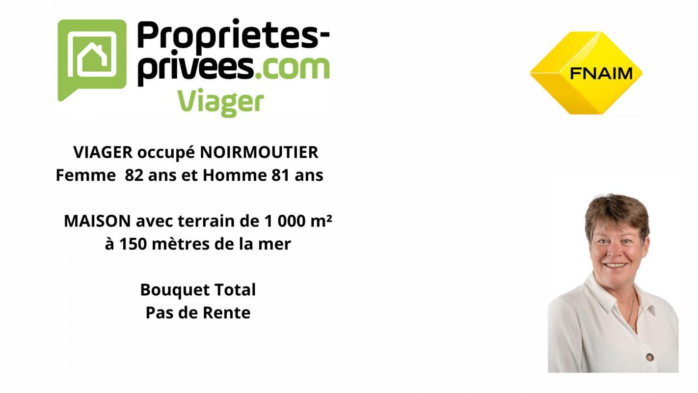 NOIRMOUTIER-EN-L'ILE Viager occupé, Maison Noirmoutier  4 pièce(s) 115 m2 1