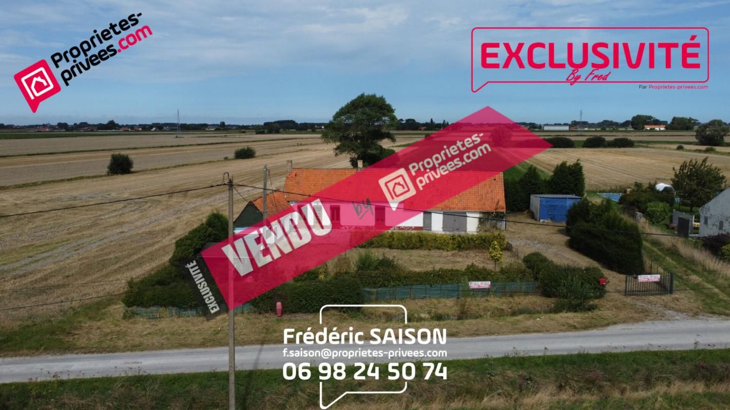 CALAIS 62162 - CORPS DE FERME - 116M² - 3 CHAMBRES - DÉPENDANCES - GARAGE - JARDIN - 1258M² 1