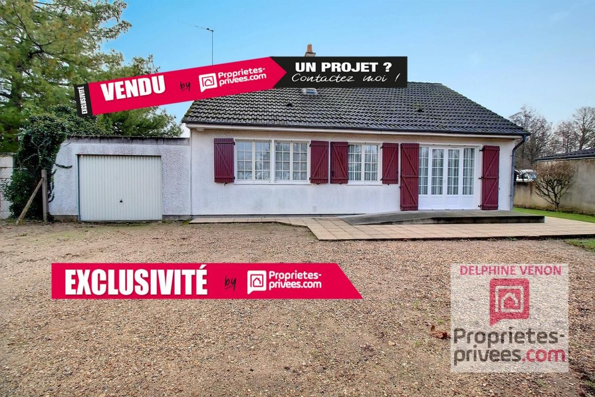 EXCLUSIVITE - Maison de plain pied à Tigy à 2 pas du centre bourg sur un terrain de 980 m²