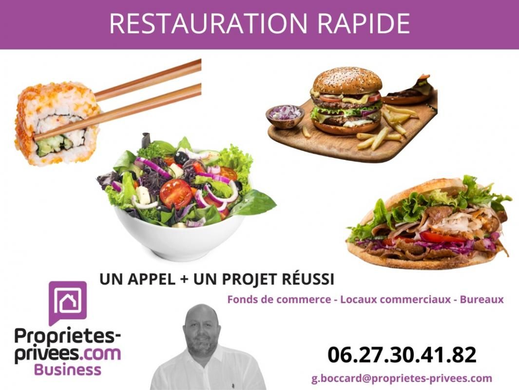 69009 LYON - CESSION DE BAIL,  local Restaurant entièrement rénové de 34m²