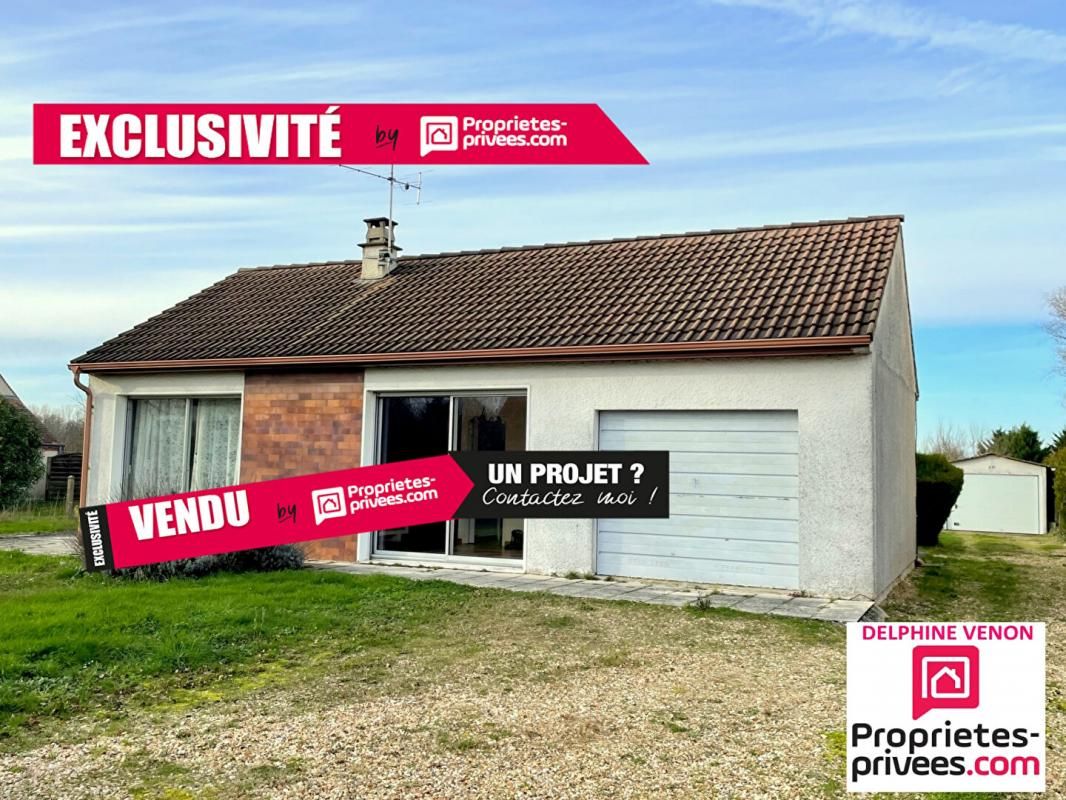 Exclusivité - Maison de plain pied 3 chambres à 2 pas de la Loire à Saint Benoit Sur Loire