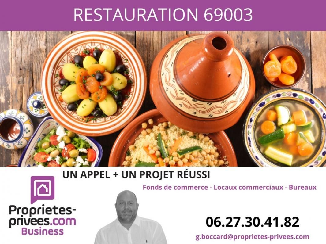 Rhône, 69003 LYON - Restaurant secteur Duguesclin