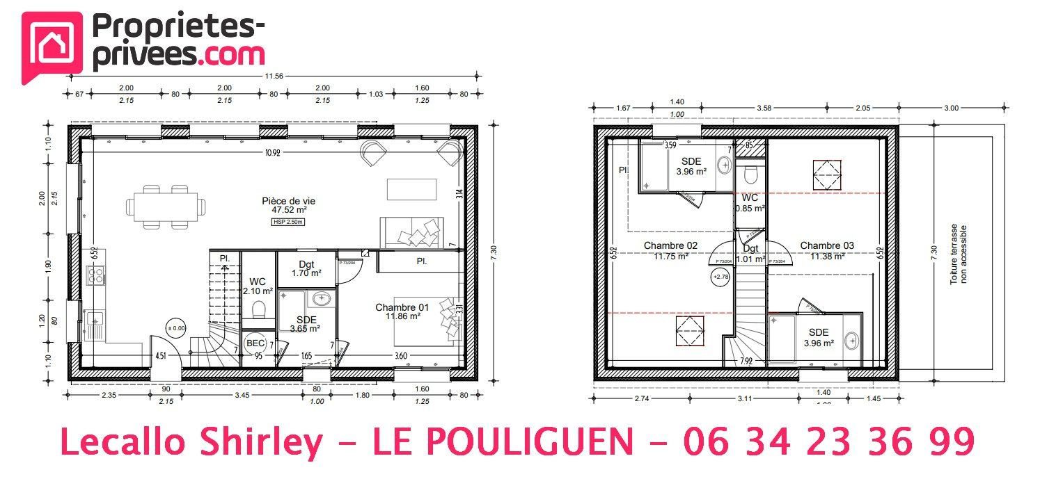 LE POULIGUEN Maison Le Pouliguen 4 pièce(s) 103 m2 2