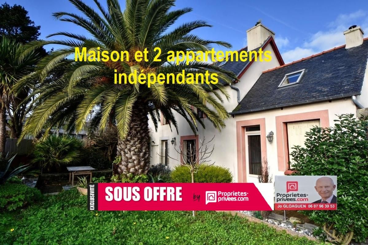 A Tréguier : maison et 2 appartements indépendants proches des commodités