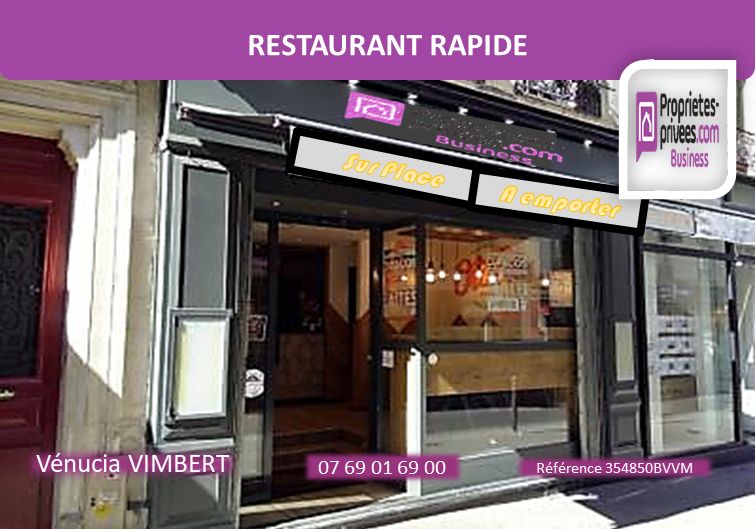 EXCLUSIVITE ROUEN ! RESTAURANT, RESTAURATION RAPIDE 40 m²