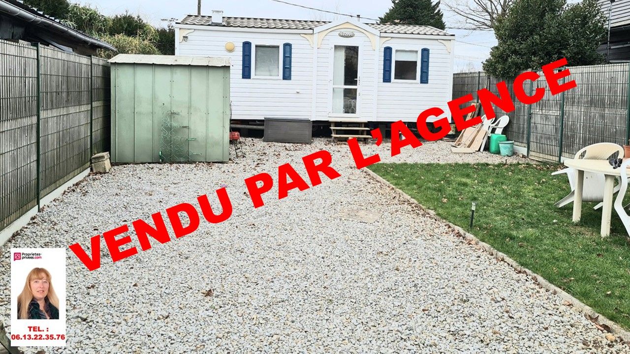 Saint Aubin sur Gaillon Proche - Confortable mobil home de 32 m2 - 2 chambres sur 190 m2 de terrain plat habitable à l'année  - Prix 56.990 FAI