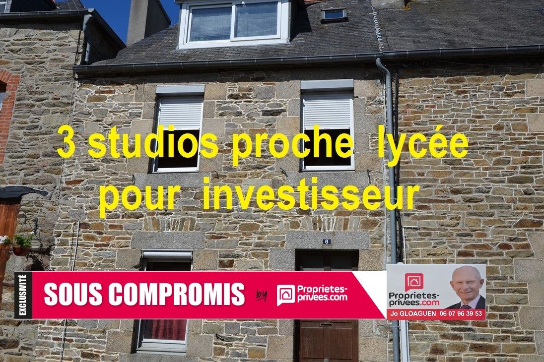 TREGUIER Immeuble  de 3 studios  à 100 mètres  du lycée de  Treguier 1