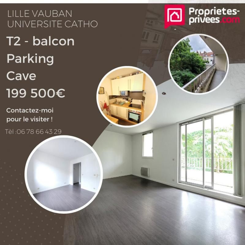 LILLE Secteur VAUBAN /La Catho Appartement Lille 2 pièce(s) 44 m2