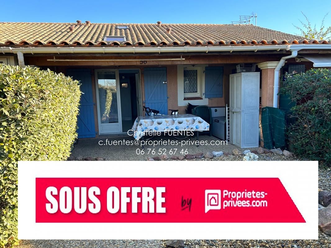 HERAULT - LOUPIAN (34140) - MAISON EN COPROPRIETE - T2 30M2 - JARDIN - PARKING