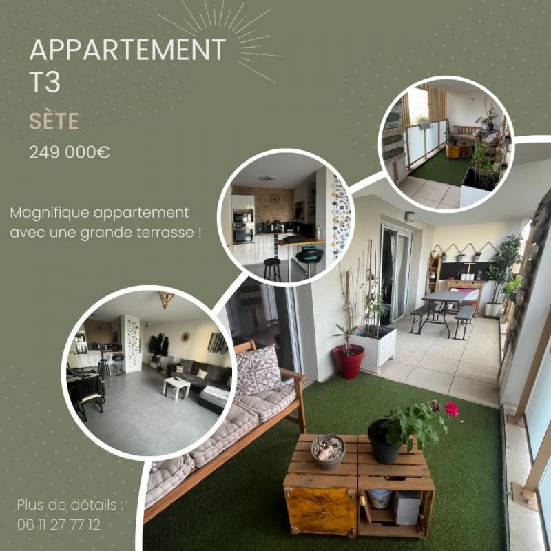 Appartement Sete 3 pièce(s) 60 m2