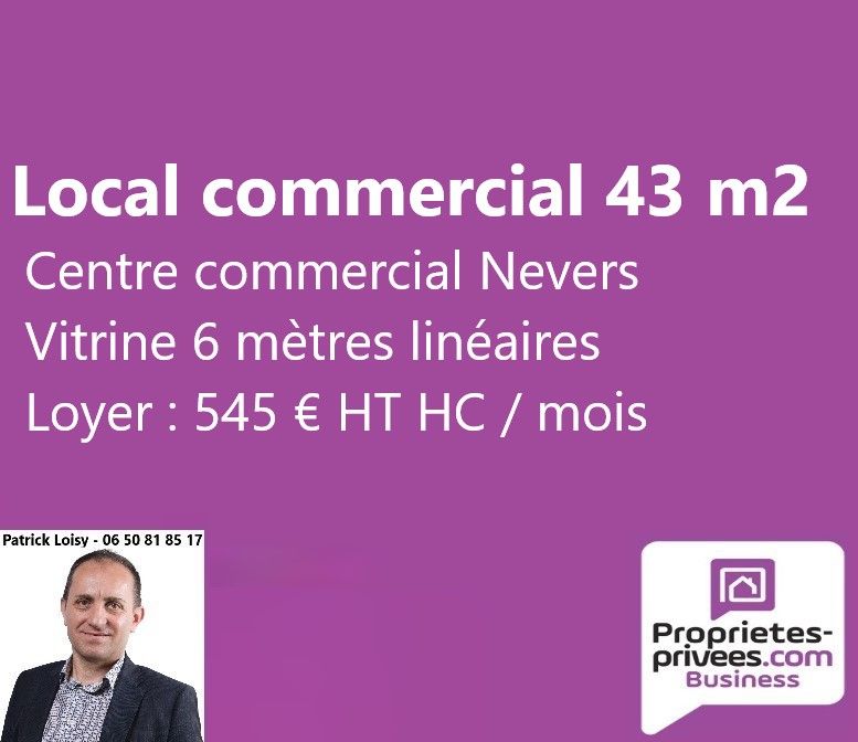 NEVERS CENTRE - LOCAL COMMERCIAL 43 m2