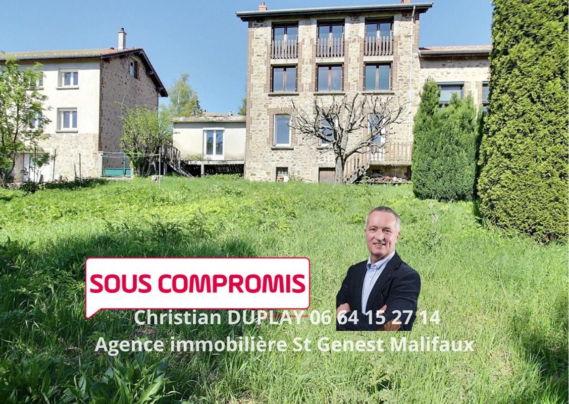 Saint Genest Malifaux maison de village 135m² 3 chambres sur 425m² de terrain