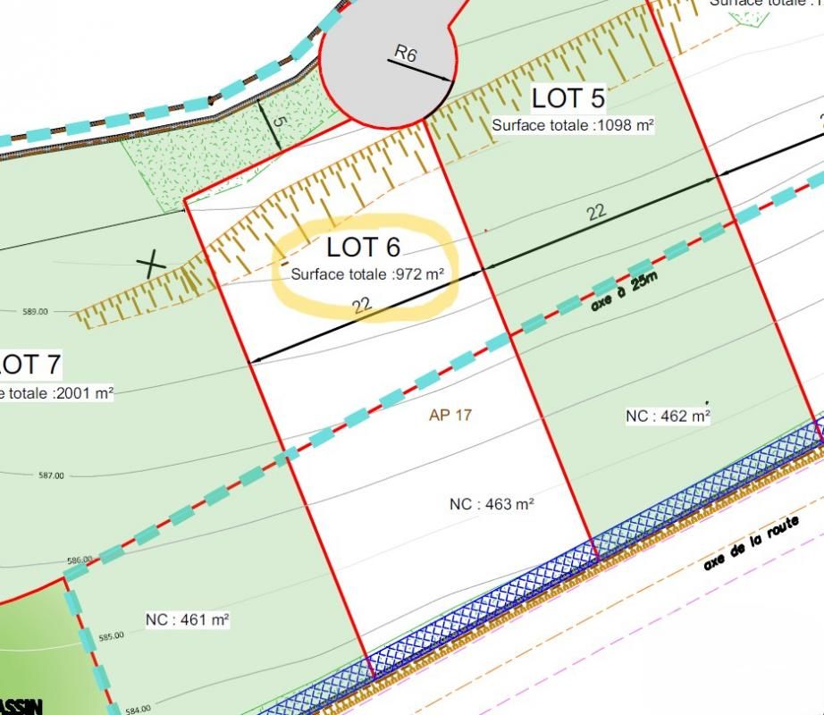 BOURG-ARGENTAL BOURG ARGENTAL 42220 TERRAIN à BATIR 972 m² viabilisé 2