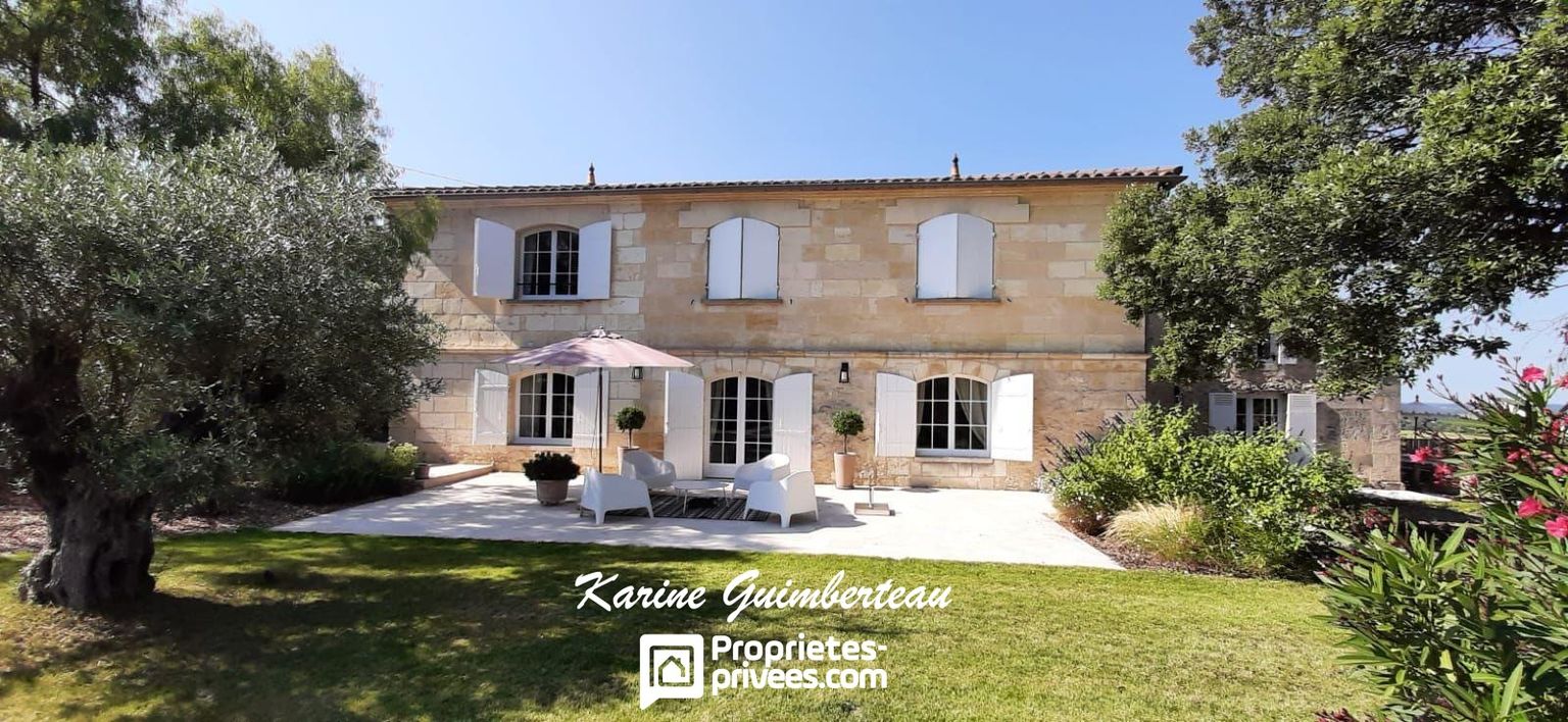 Villa Fronsac 230 m2 + 2ème maison à rénover - Vue unique