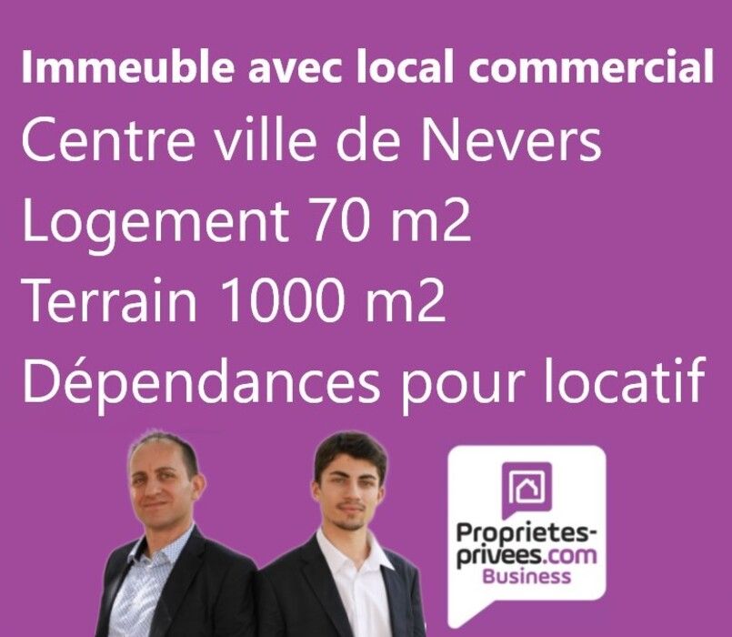 NEVERS - IMMEUBLE AVEC LOGEMENT, LOCAL COMMERCIAL, DEPENDANCES