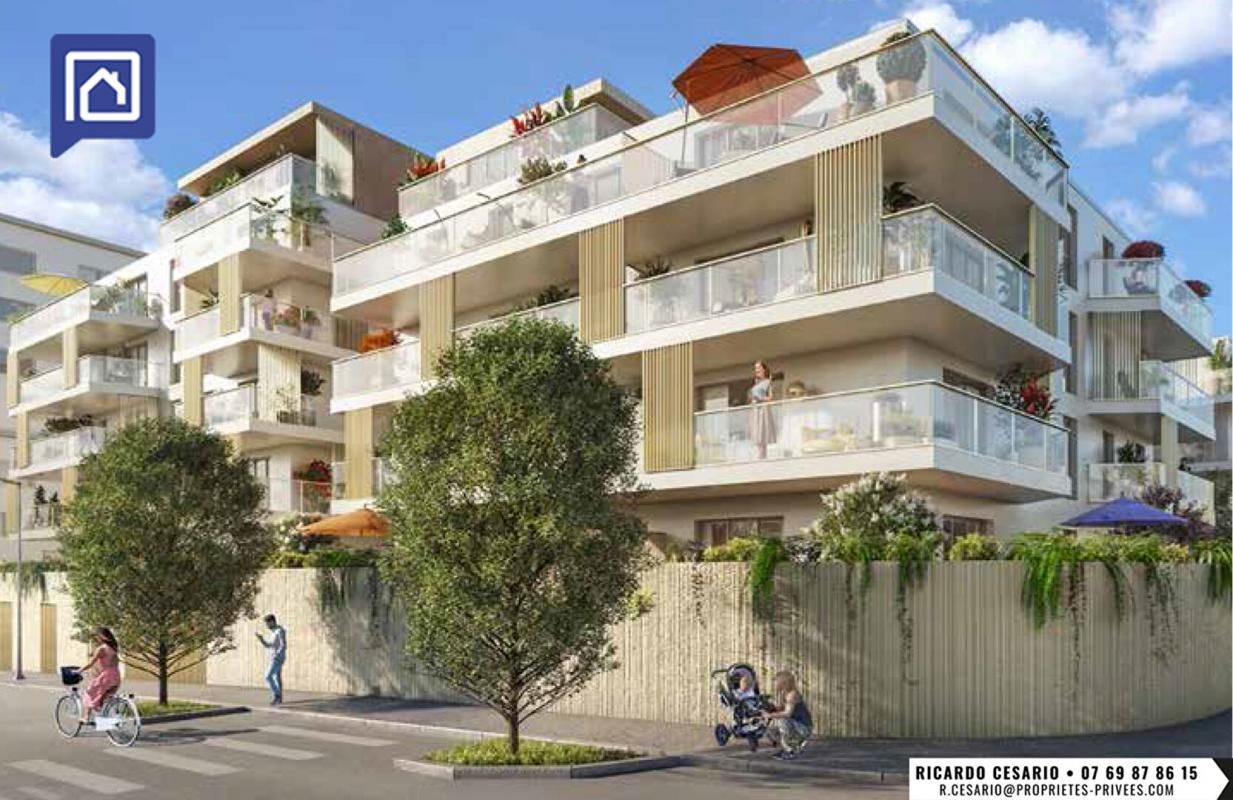 LORIENT Appartement à vendre  Lorient 4 pièces 77.18 m2 avec terrasse de 60,81m2 4