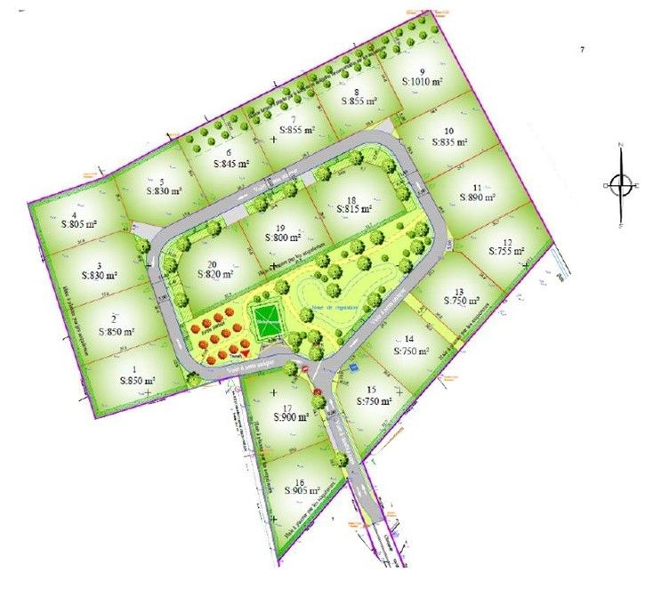 NOUVEAU : Grands terrains à vendre dans lotissement