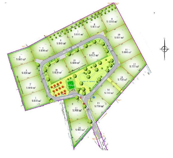 NOUVEAU : Grands terrains à vendre dans lotissement