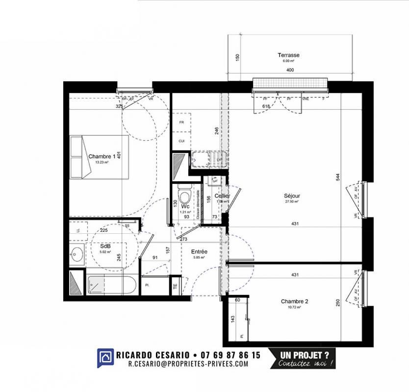 GUILVINEC Appartement Guilvinec 3 pièce(s) 64.62 m2 2