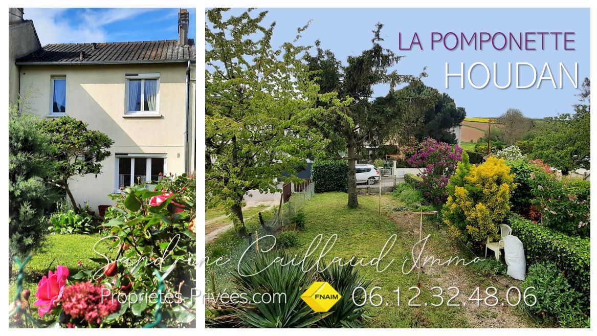 CENTRE HOUDAN 78550 - Maison de ville - 3 chambres - sous-sol - jardin 250m² - 234000 Euros HAI