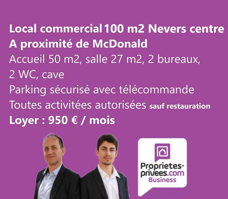 58000 NEVERS - LOCAL COMMERCIAL 100 M²