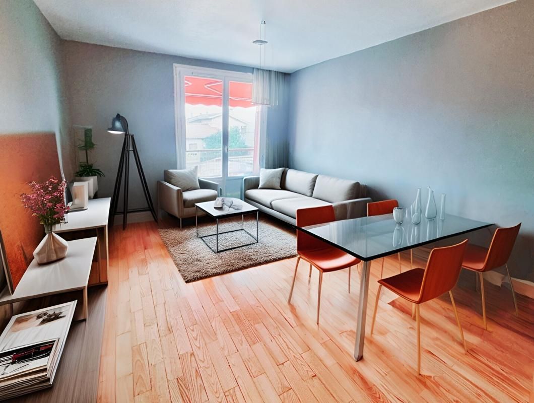 Appartement 3 pièces 53 m2 avec balcon et cave