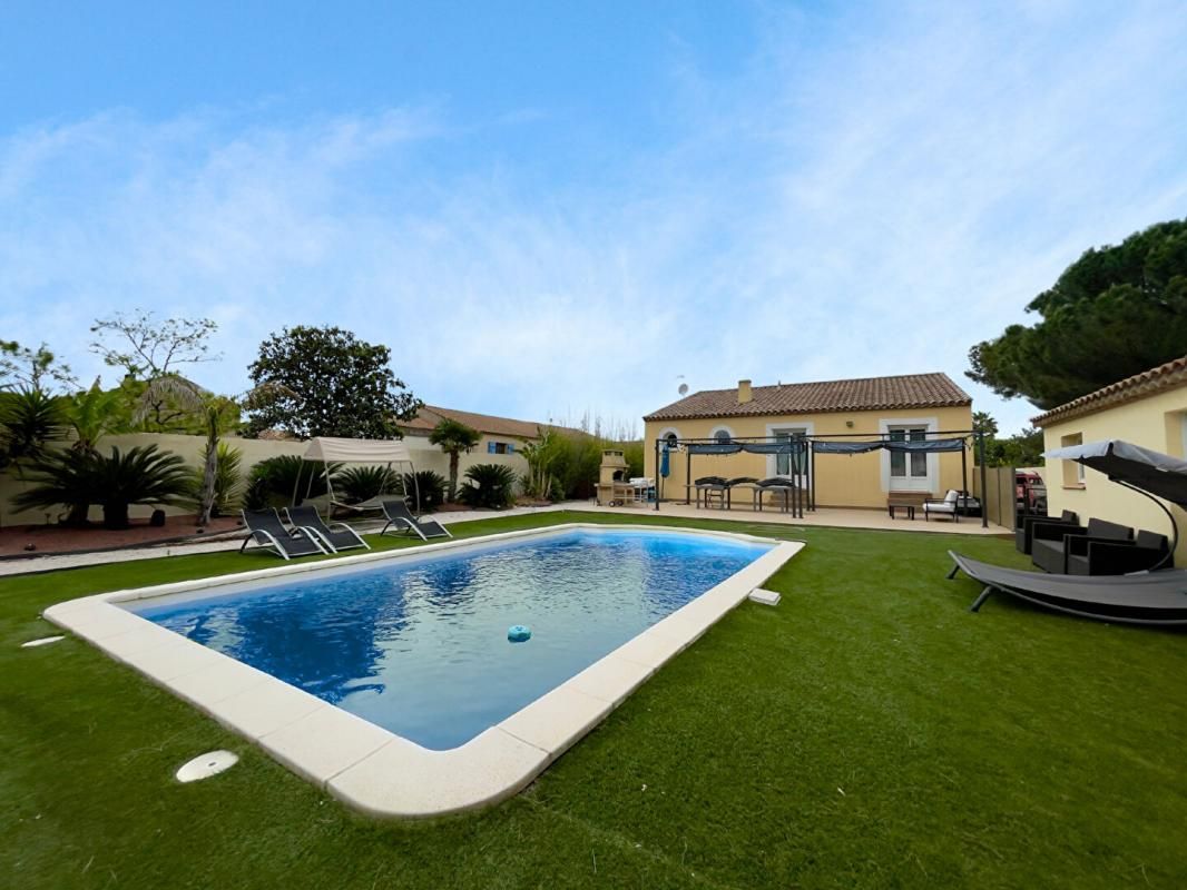 Villa de plain-pied avec piscine - Lignan sur orb