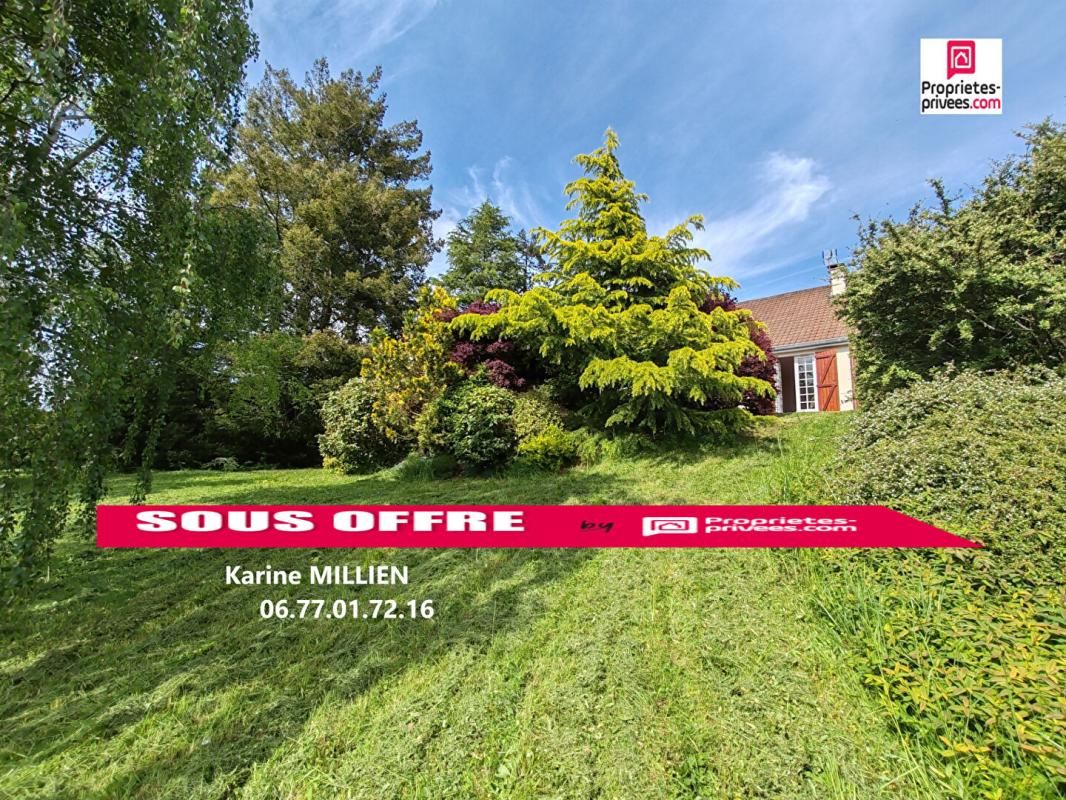 VILLEMEUX SUR EURE 28210 Maison individuelle de plain-pied - 3 chambres - Sous sol total - Terrain - 195000 HAI