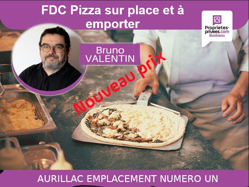 AURILLAC 15  - RESTAURANT,  PIZZERIA 50 m² EMPLACEMENT NUMERO UN