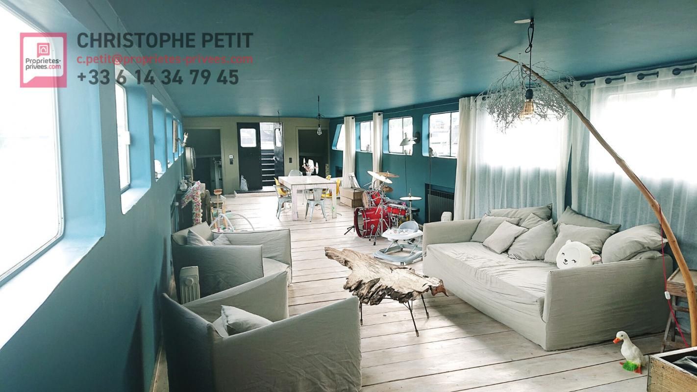 ASNIERES-SUR-SEINE Péniche Asnieres Sur Seine 7 pièce(s) 250 m2 1