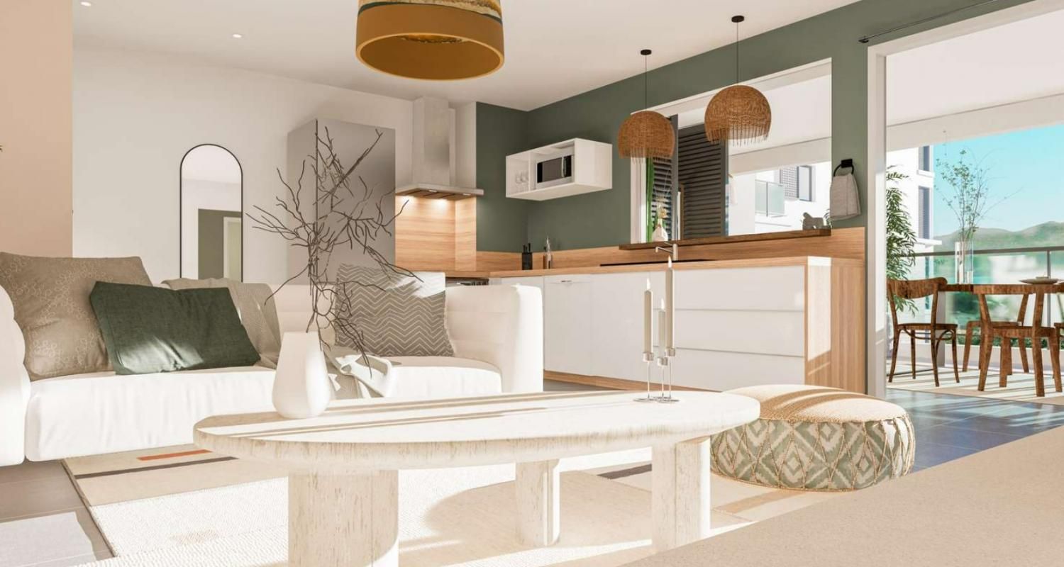 LE LAMENTIN Appartement de Standing 3 pièce(s) 89 m2 avec jardin de 52,40m2 au lamentin 2