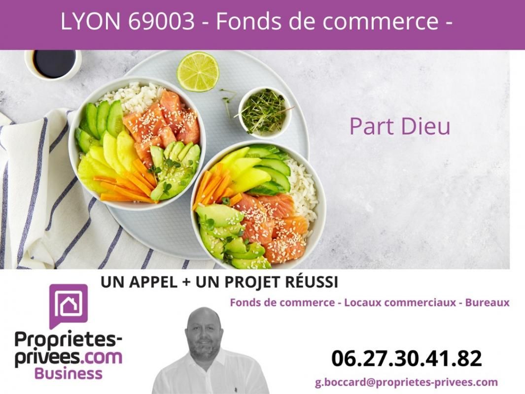69003 LYON -  - Restauration rapide 140 m², Terrasse