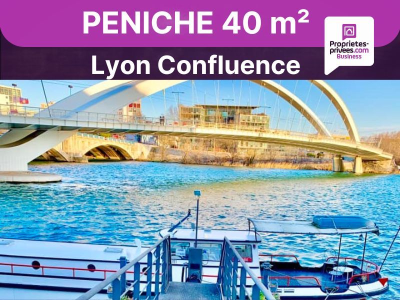 LYON Perrache - PENICHE 40 m² , 18 mètres, Ponton privé