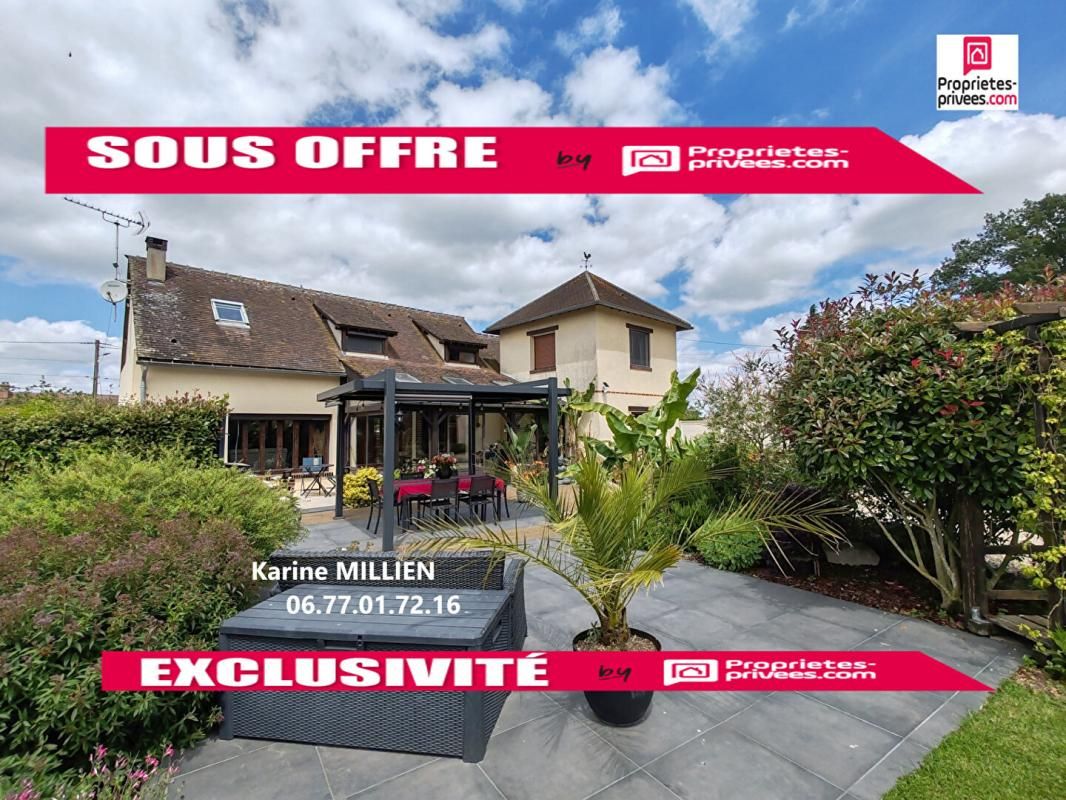 SAINT REMY SUR AVRE 28180 Maison individuelle - 1 étage - 4 chambres - Studio aménagé - Double garage - Dépendances - Terrain - 291 000 HAI