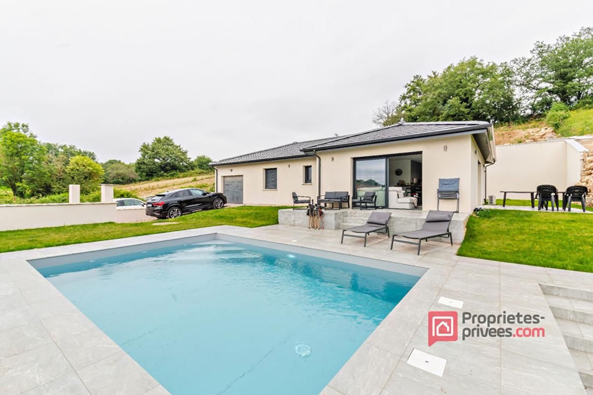 Maison Lagnieu 103 m2, 3 chambres, Garage, Piscine