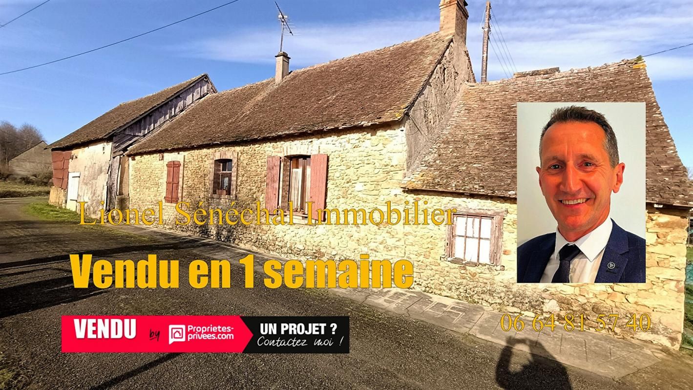 Longère de plain - pied 2 pièces 64 m2 + dépendances